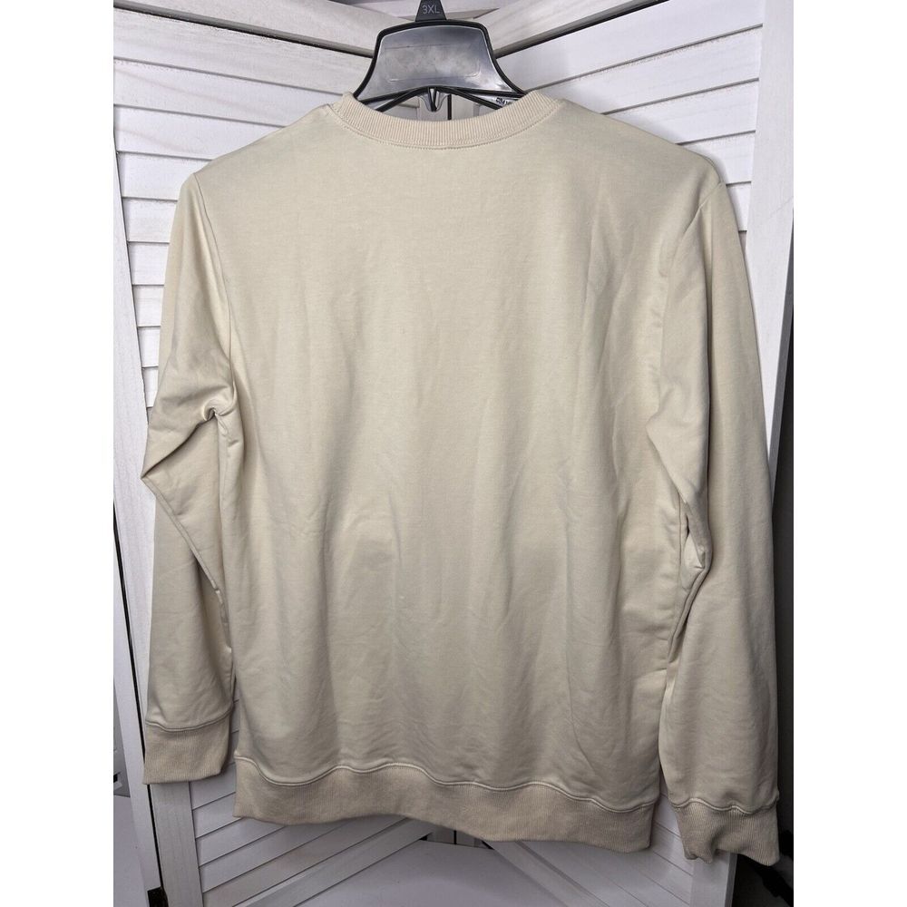 Halloween Ghost Sweatshirt Womens Med Beige Western Cowboy Boot Scootin Spooky - Picture 2 of 4